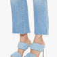 Mother - Kick It Ankle Fray Straight Leg Jeans