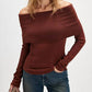 Free People - OFF SHOULDER IRIS LAYERING TOP
