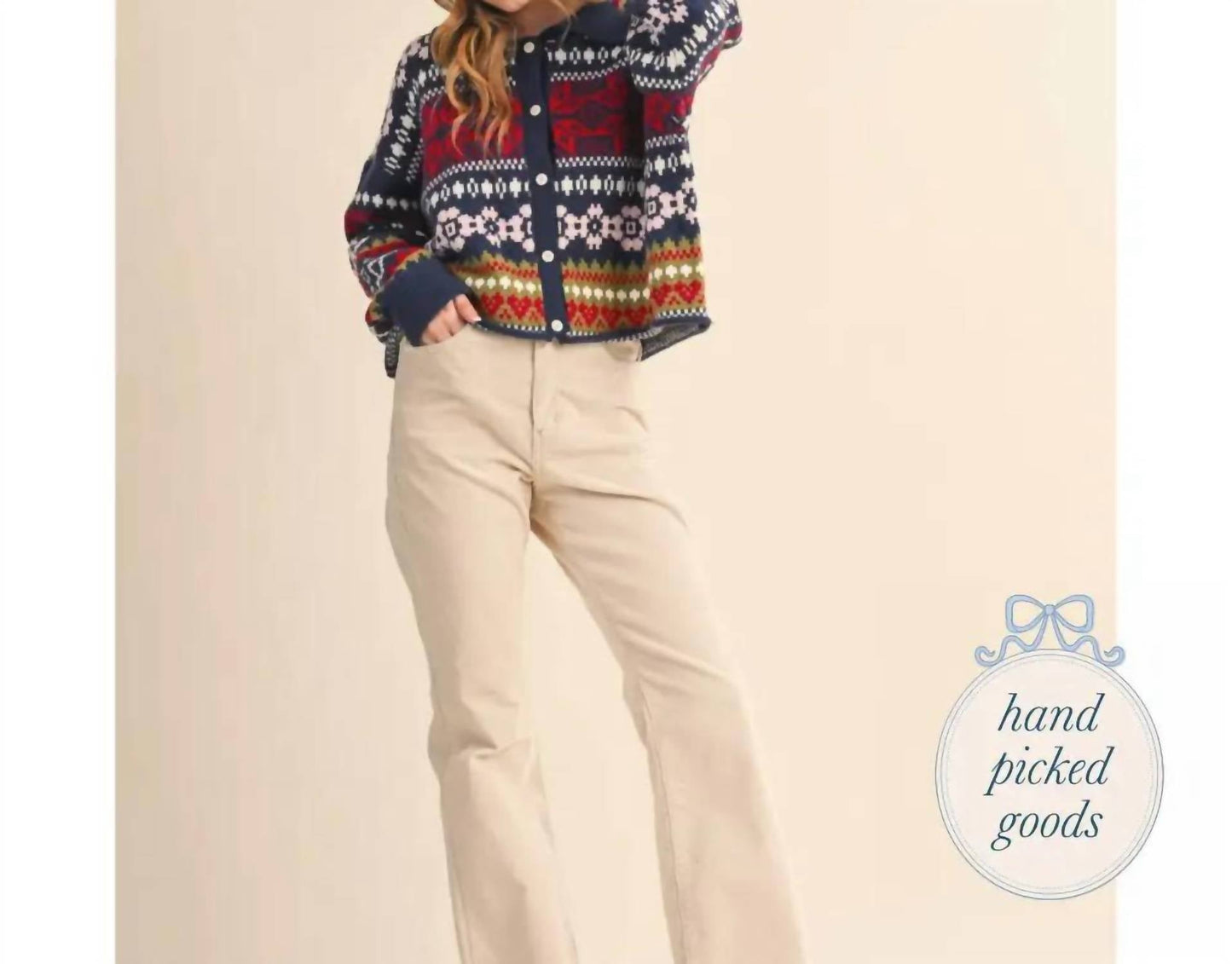 &Merci - Women's Fair Isle Cardigan