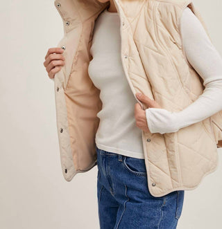 Bluivy - Women's Button Down Quilted Puffer Vest