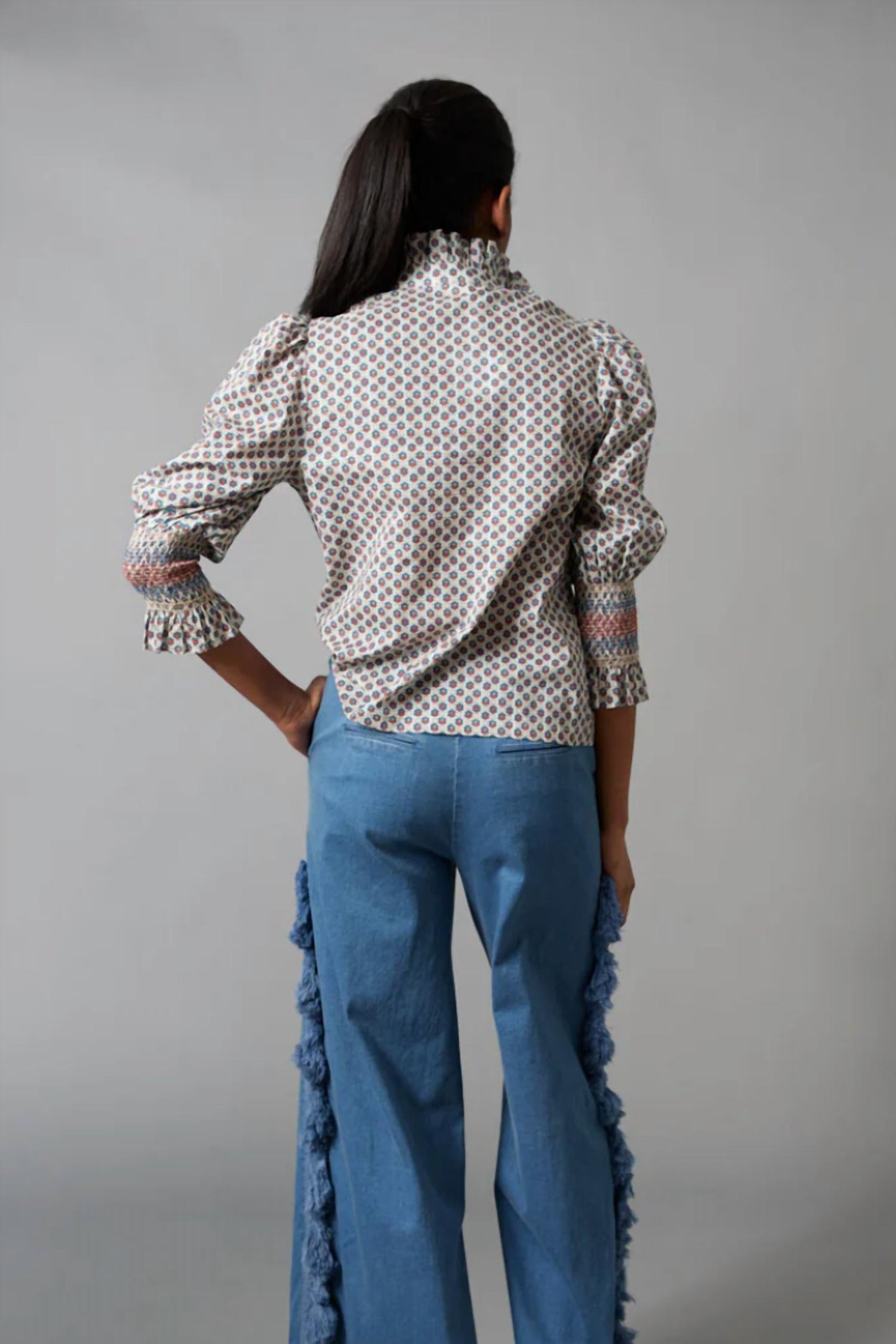 Hope For Flowers - Frilled Button Down Shirt