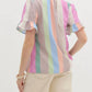 Entro - Pastel Stripe Blouse