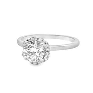Allyanna Gifts - Women's Moissanite Halo Flower Ring