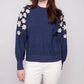 Charlie B - Crew Neck Sweater With Embroidery Details