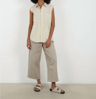 6397 - Cropped slouchy trouser