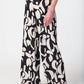 Joseph Ribkoff - Abstract Print Woven Wide-Leg Pants