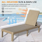 Pool Lounge Chairs Set of 2 with Adjustable Backrest