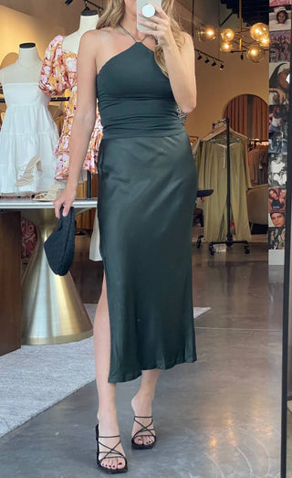 Enza Costa - Cedar Ribbed Stretch Halter Top