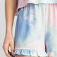 143 Story - Cotton Candy Tie Dye Ruffle Shorts