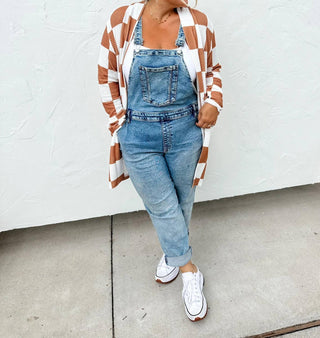 Blakeley - Lola Checkered Print One Size Cardigan