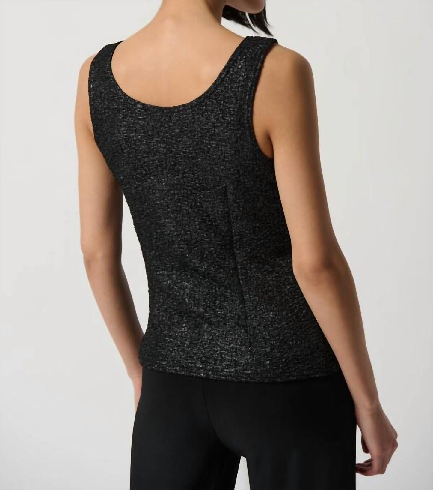 Joseph Ribkoff - Foiled Textured Knit Two-Piece Top Set