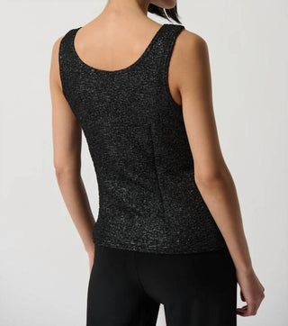 Joseph Ribkoff - Foiled Textured Knit Two-Piece Top Set