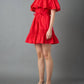 2.7 August Apparel - Off The Shoulder Ruffle Mini Dress