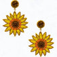 Bosuk Jewlery - Women's Sunflower Seed Bead Statement Earrings