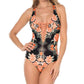 Becca - Corset Lace Up One Piece Swimsuit