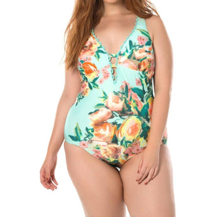 Becca - High Tea Plunge One Piece Swimsuit - Plus