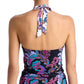 Johnny Was - REVERSIBLE HALTER RUCHED TANKINI