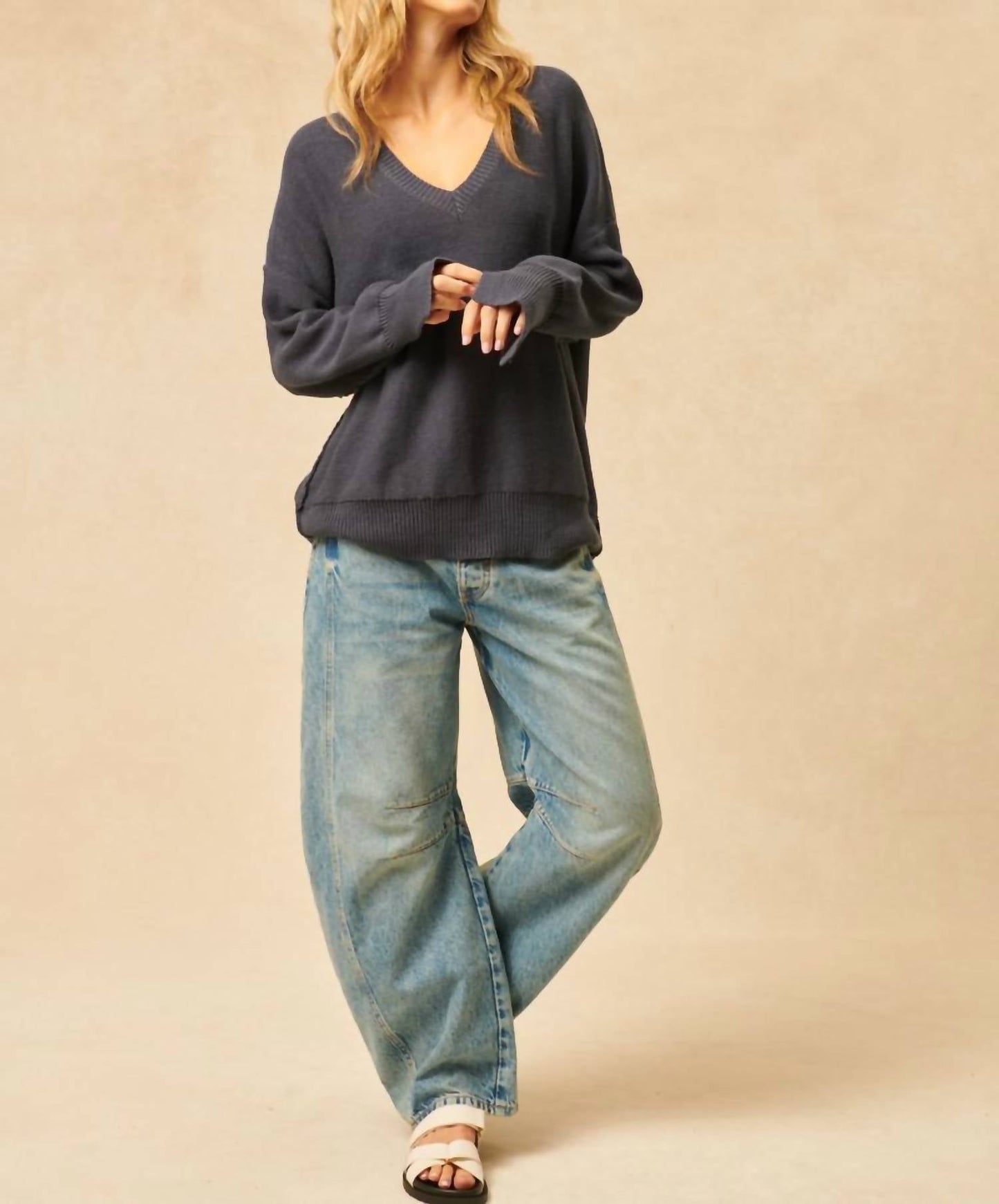 John + Jenn - Avery Ve-neck Sweater