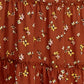 A.U.W. - Tiered Floral Dress With Smocking Long Sleeve
