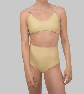 Wolven - Reverie Reversible High-waisted Bikini Bottom