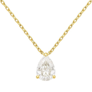 Allyanna Gifts - Women's Moissanite Pear Shape Solitaire Necklace