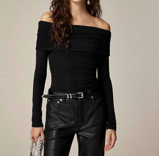 J.Crew - Refined Rib Off-the-shoulder Top