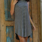 Angie - Acid Wash Mini Dress