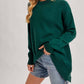 Bluivy - Women's Mock Neck Trapeze Knit Sweater