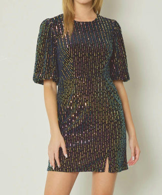 Entro - Sequin Bubble Dress