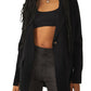 Free People Sarah Blazer Cardigan in Black