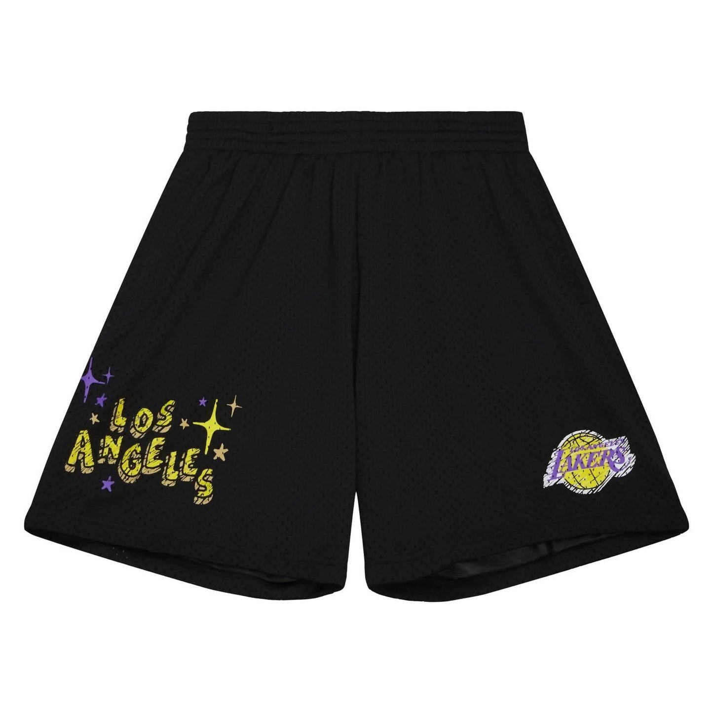 Mitchell & Ness - Men's Los Angeles Lakers Hardwood Sidewalk Sketch Shorts