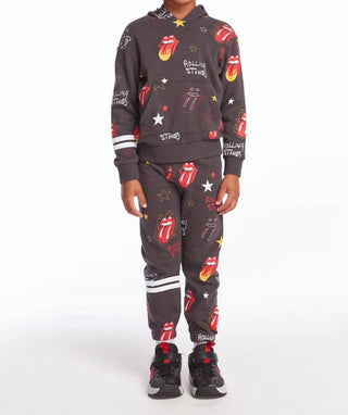 Chaser - Rolling Stones Tongue Logo Stars Pullover Hoodie