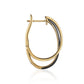 Diana M Jewels - 0.12 Cts Black Enamel Hoop Earrings
