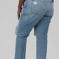 Good American - Good Boy Straight Leg Ripped Jeans - Plus