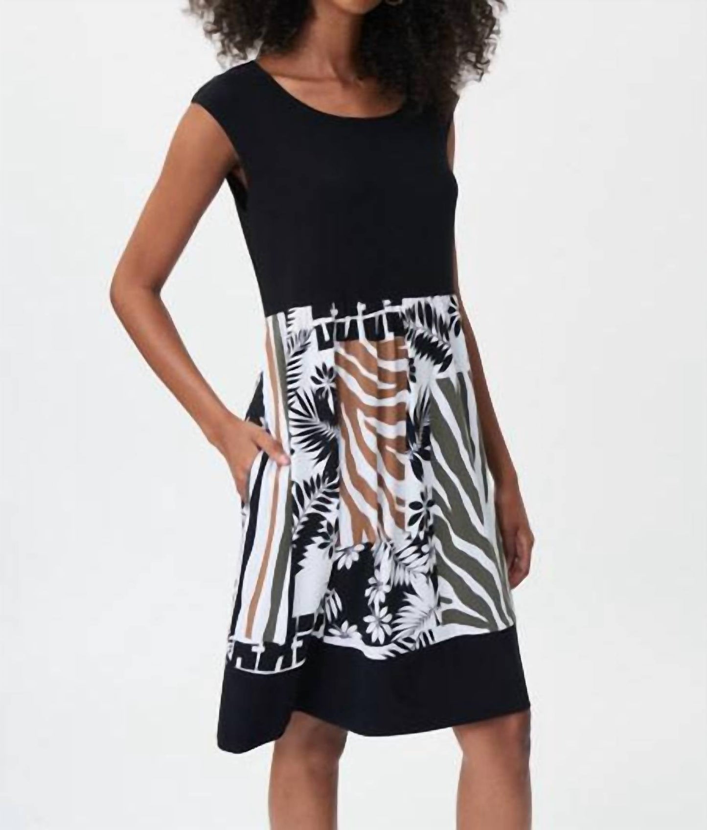 Joseph Ribkoff - SCOOPED NECKLINE COCOON DRESS