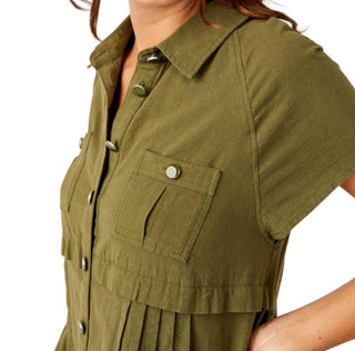 Free People - Ronnie Poplin Mini Dress