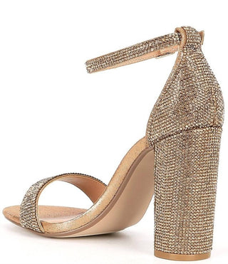 Steve Madden - Women's Carrson Ankle Strap Open Toe Block Heeled Dress Sandals