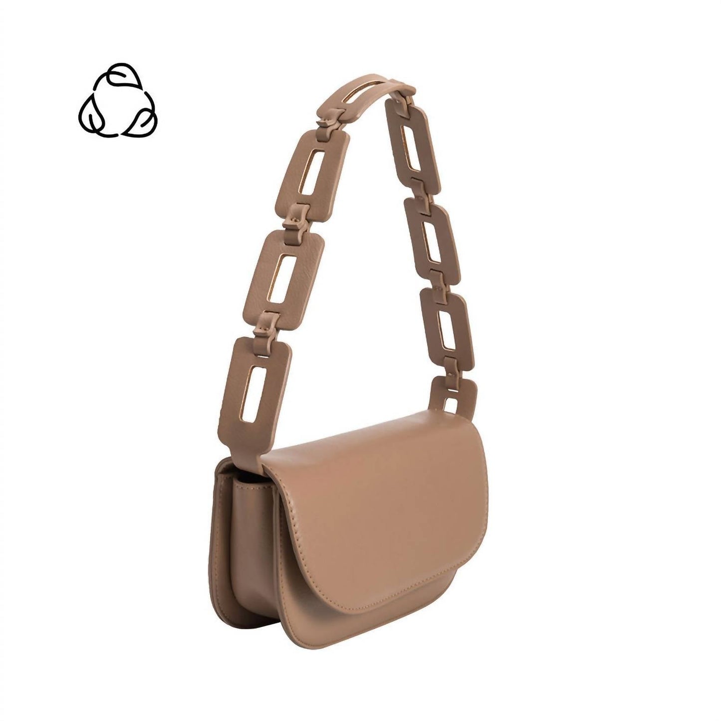 Melie Bianco - Women's Inez Pewter Recycled Vegan Shoulder Bag