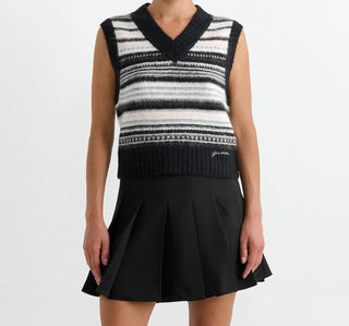 Ganni - Soft Wool Stripe Vest