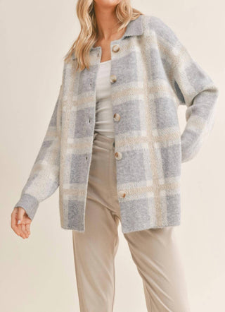Sadie & Sage - Gwen Checkered Cardigan