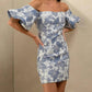 Adelyn Rae - Kasia Jacquard Off Shoulder Mini Dress