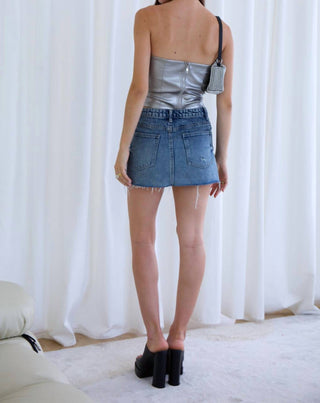 Bailey Rose - Kylie Metallic Corsette Tube Top