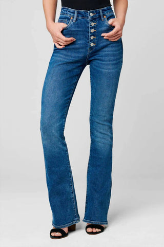 Blanknyc - Hoyt exposed button high rise mini boot cut Jean