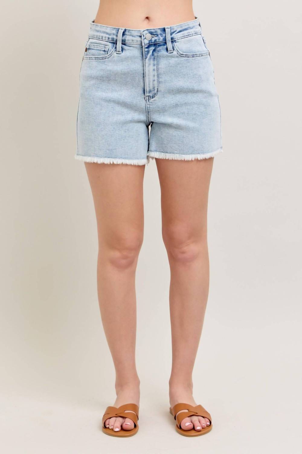 Judy Blue - High Waist Cut-off Denim Short