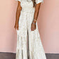 Full Time Purchase - Women's Boho Floral Smocked Jumpsuit