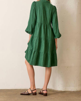 Baevely By Wellmade - Phoebe Button Front Long Sleeve Midi Dress