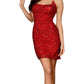 Aleta - Tie Back Sequined Mini Dress