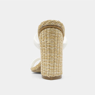 Shu Shop - Women's Gardenia Strap Raffia Heel Sandal
