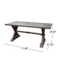 Modern Outdoor Dining Table With X Shaped Legs, Umbrella Hole