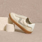 Miim - Women's Textured Platform Lace-up Trainer Sneakers